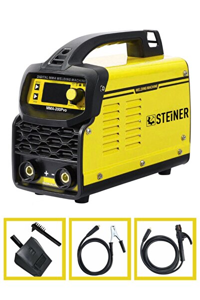 STEİNER Alman Mma 200 Amper Profesyonel Dijital Göstergeli Inverter Kaynak Ma...