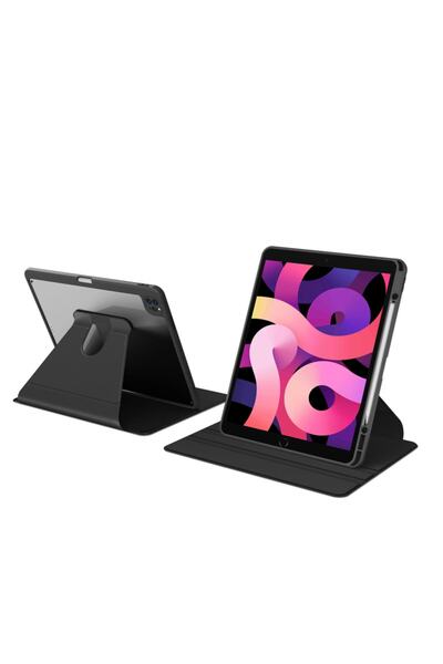 ZMOBILE Ipad Pro 12.9" 4.nesil 2020 Uyumlu Kılıf Simplism 360 Dönen Yatay Dik...