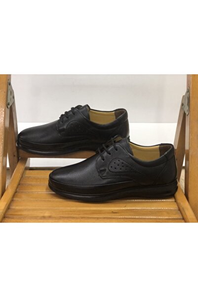 Banner Genuine Leather Men's Stringed Dad Diabeta Comfort Full Orthopedic Shoes