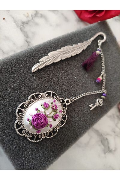 adilstore Bookmark Brazilian Embroidery Embroidered Bookmark