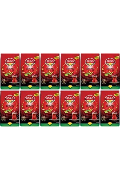 Doğuş شاي ترياكي البحر الأسود 1000 جرام × 12 قطعة = 12 كجم (6000 إبريق شاي)