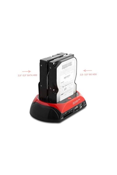 MOLIX Mx2480 Harici Usb 2.0 2.5- 3.5 Ide+sata Hdd + Kart Okuyucu Docking