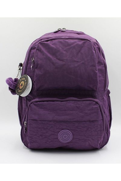 Bevitton Purple Color Unisex Water Resistant Fabric Backpack and School Bag // 6200
