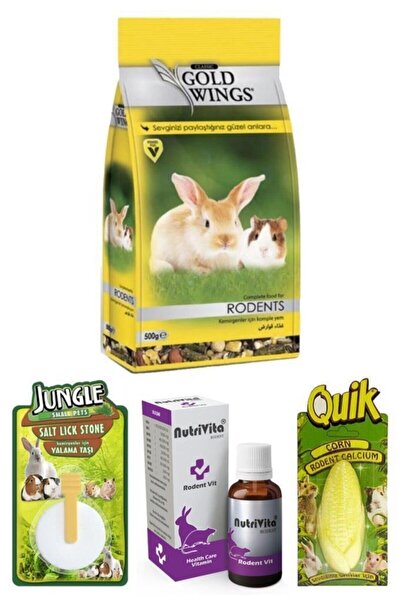 Gold Wings Kemirgen Yem Vitamin Ve Bakım Seti 500 gr