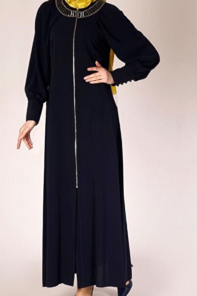 YILDIZ Women's Navy Blue Abaya