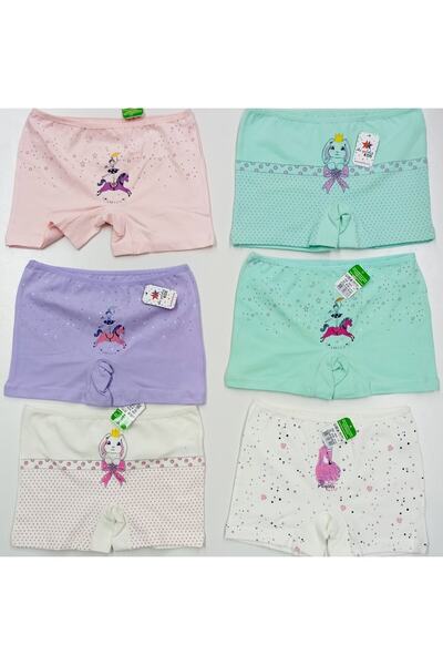 İki Yıldız Boxer pentru fete, cu model, colorat, din 6 piese