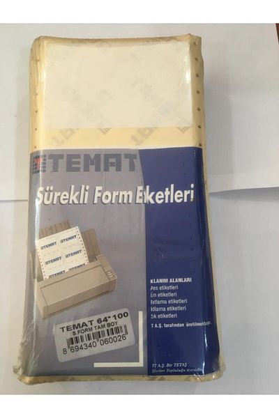 Temat Computer Sticker 64*100 Cm.945 Pieces Pack