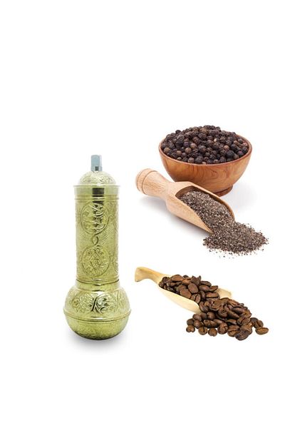 Fantom Historic - Zamak Long Chubby Coffee, Black Pepper Hand Grinder 1