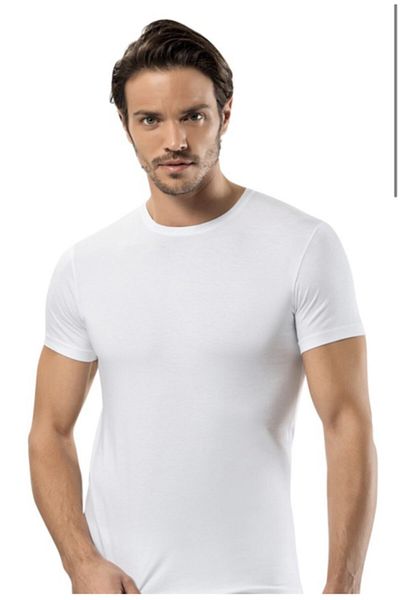 Erdem Men's White Short Sleeve Lycra Bodysuit 3-Piece