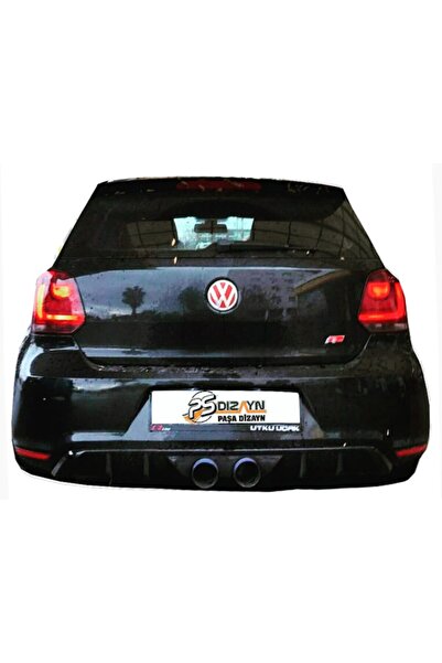 ps dizayn Volkswagen Polo (2010-2014) Gti R400 Arka Tampon Eki - Difüzör (pla...