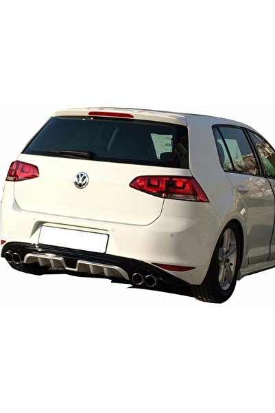 ps dizayn Volkswagen Golf 7 (2012-2016) Custom Arka Tampon Eki - Difüzör (pla...