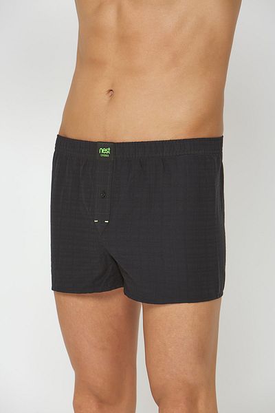 NEST Undies Ανδρικό μπόξερ μαύρης ποπλίνας