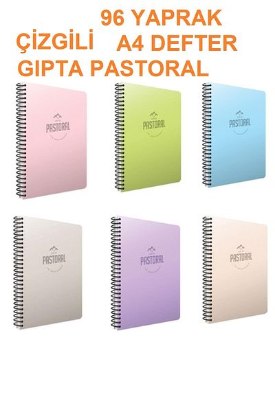 Gıpta Pastoral 96ypStriped A4 Pastel Pink