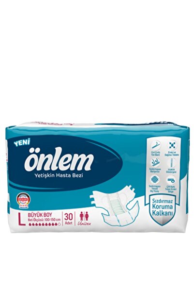 ÖNLEM Belbantlı Yetişkin Hasta Bezi Large Büyük Boy (30 Adet)