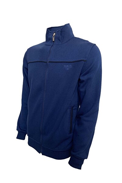 Yiğit Collection Erkek Simenti Klasik Kesim Büyük Beden Femuarlı 3 Iplik Eşofman Takım