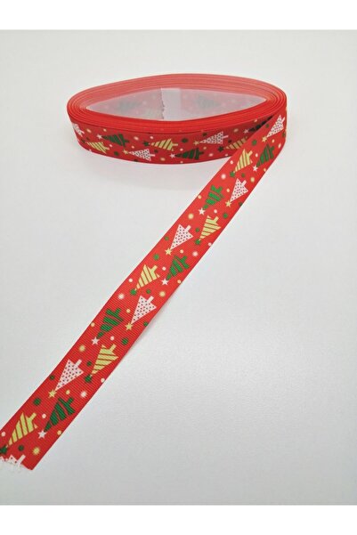 Hobigram شريط منقوش بشجرة الصنوبر الأحمر 2.5 سم 1 كرة