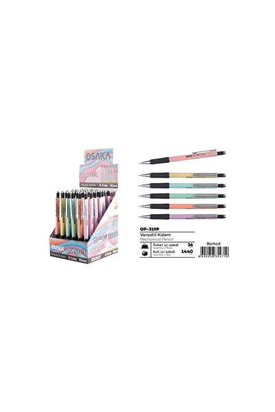 Osaka Op-319p 0.7 Pastel Renk Versatil Kalem