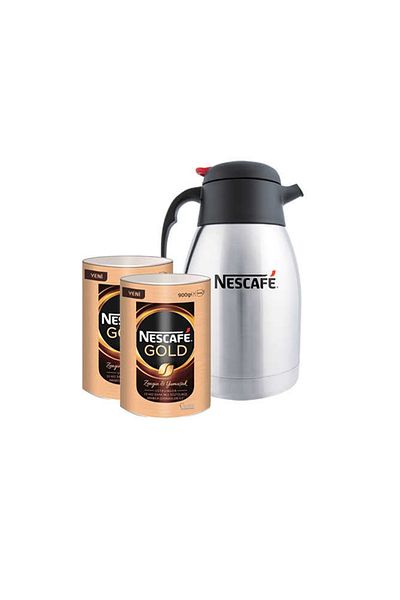 Nestle Nescafe Gold 900 Gr 2-piece Coffee Tin Box