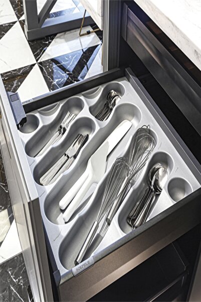 Hafele Nuvola Çatal Kaşıklık Gümüş Gri 80cm