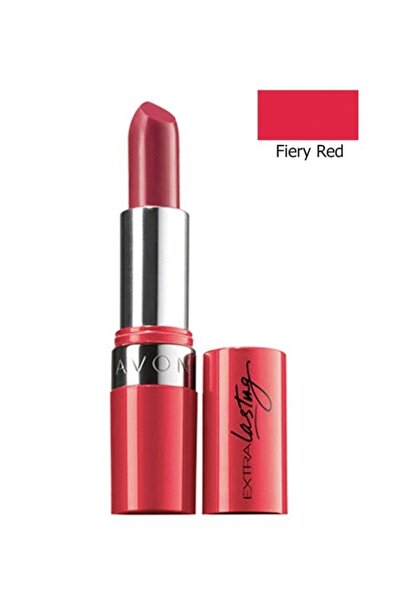 AVON Extra Lasting Fiery Red Uzun Süre Kalıcı Ruj