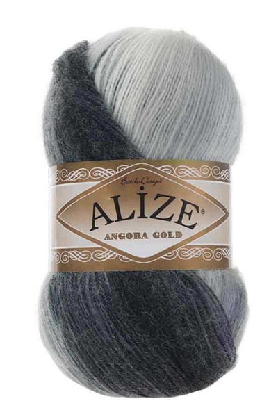 Alize 100 Gr Ață de tricotat manual - Angora Gold Batik 1900