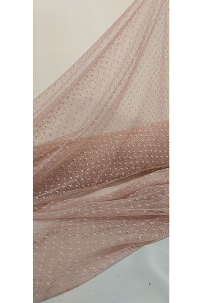 River Fabrics Powder Color Polka Dot Tulle