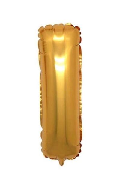 Şeker Adası I Letter Foil Balloon Gold Gold 100 Cm, Birthday, Birthday, Party...