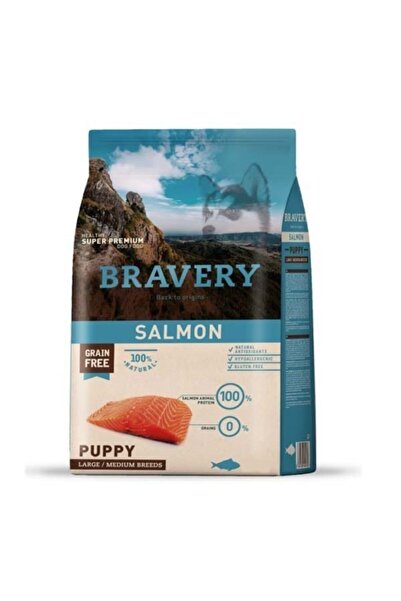 Bravery Tahılsız Somon Balıklı Orta Ve Büyük Irk Köpek Maması 4 Kg