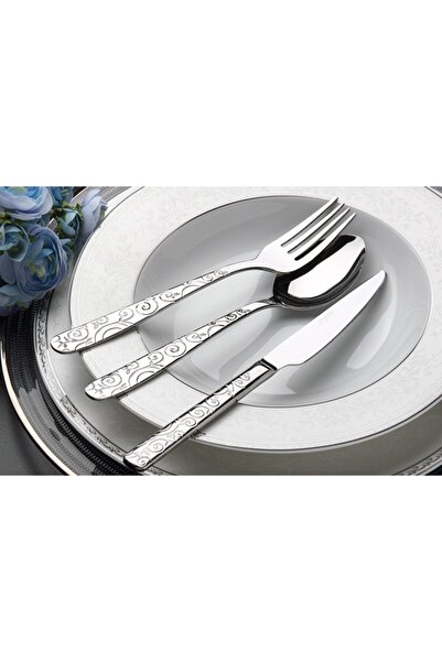 Yiğit إبرة الراعي ملعقة شاي ستانلس ستيل 6 قطع