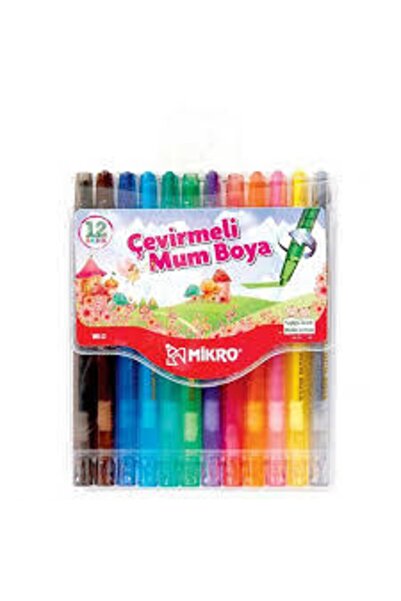 Mikro 12 Pieces Mb-12 Crayon Twist Set