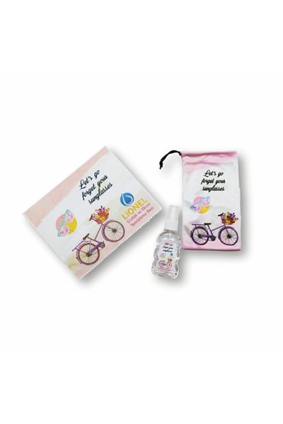 Lionel Bicycle Patterned Glasses and Screen Cleaning Set