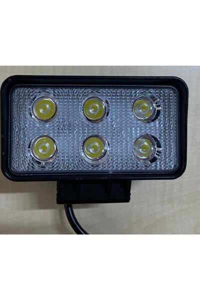 Rock Off Road Sis Farı Lambası 6 Ledli Kare Su Geçrmez Led 12v-24v