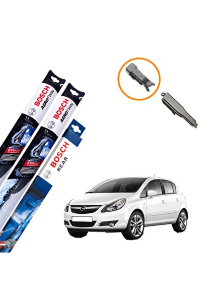 Bosch Opel Corsa Muz Silecek Takımı Ön Ve Arka Aerotwın 2006-2015