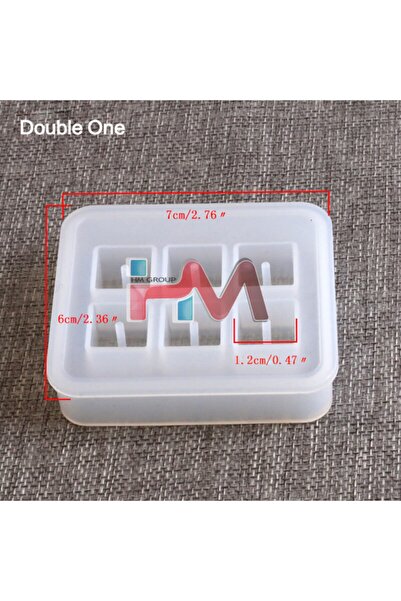 Pasif Silikon Kare Boncuk Kalıbı 12mm Ve 16mm (kendinden Delikli) Epoksi Reçi...