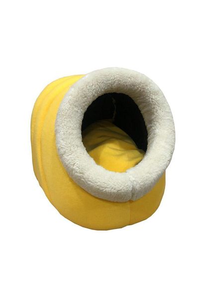 CatHouse Yellow Alaska Polar Cat House and Bed - Cave Washable