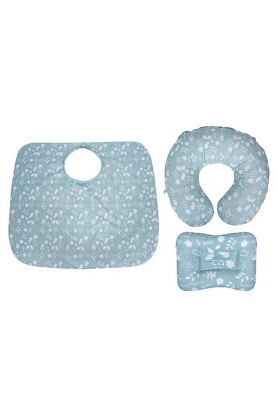 Sevi Bebe Art-75 Leaf Patterned Breastfeeding Cushion Bib Set