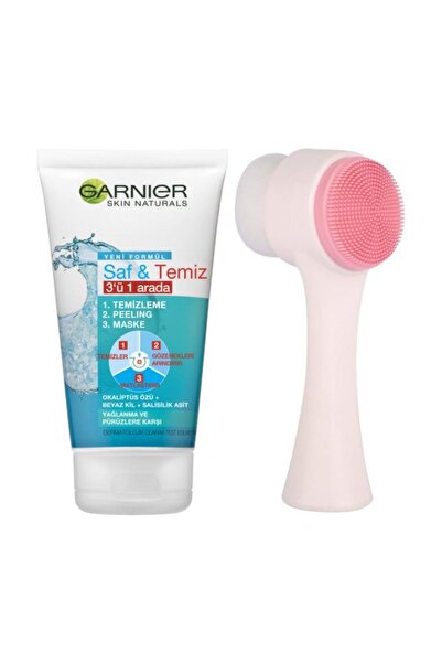 Garnier Cilt Temizleme Fırçası Ve 3'ü Bir Arada Yüz Temizleme Peeling 150ml