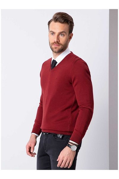 Pierre Cardin Men's Red Sweater