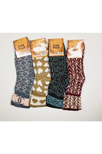 KAMBURLAR Дамски зимни чорапи за крака от 6 части