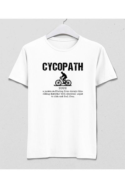 Basmatik Tricou alb Cycopath pentru bărbați