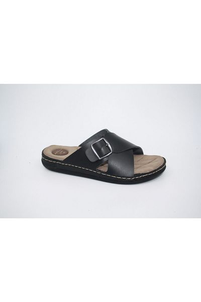 Apella Men's Cross Buckle Slippers