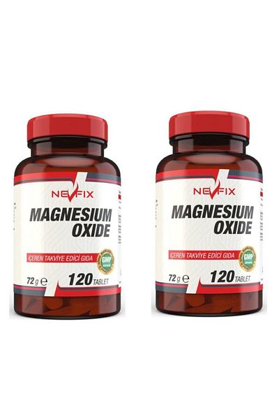 Nevfix Magnesium Magnesium Oxide 120 Tablets X 2 Boxes 240 Tablets
