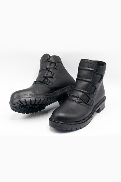 SHAXİR Γυναικείες μαύρες μπότες Thermo Sole