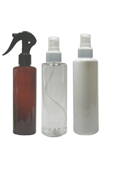 Paradise Boş Pet Şişe Ambalaj 250 Ml Valf Sprey 3 Lü Takım