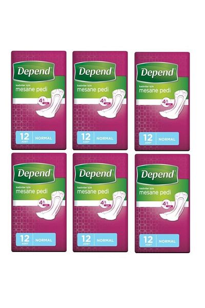 Depend Women's Bladder Pad 12 Pack 6 Pack