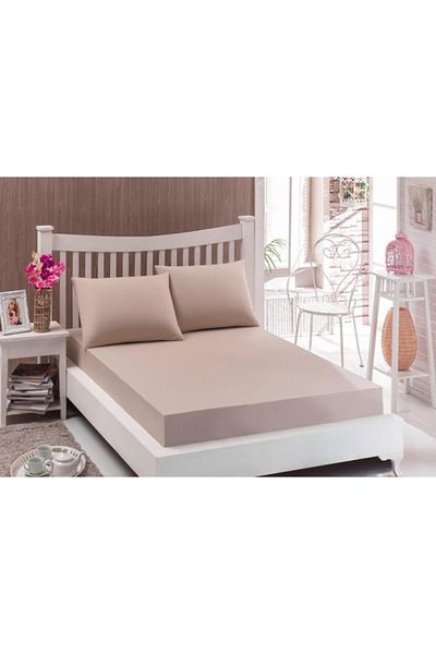 acartekstil Beige King Size Sheet Set