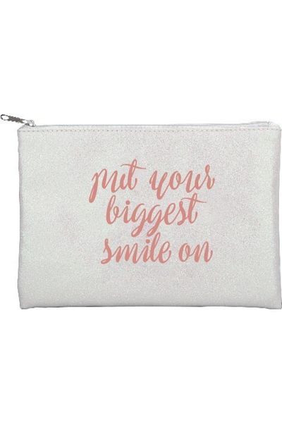 Pyrus White Glitter Portfolio Bag - Sa 373130