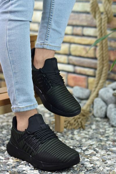 Riccon Ανδρικό sneaker χακί μαύρο 00122338