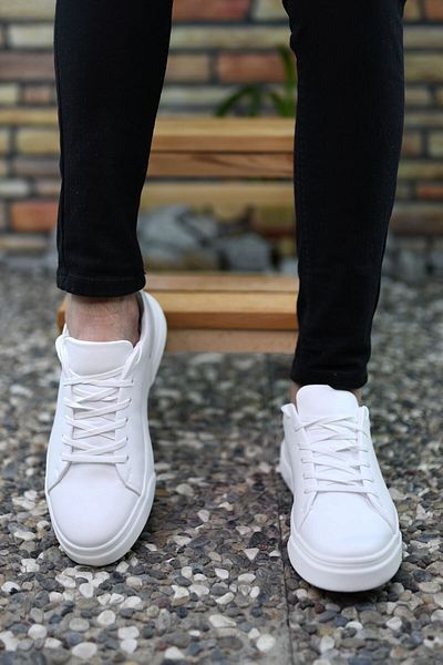 Riccon Weiße Ice Herren-Sneakers0012166