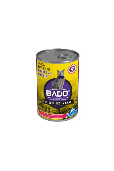 Bado Yetişkin Yaş Kedi Maması Tavuk Etli 415 Gr